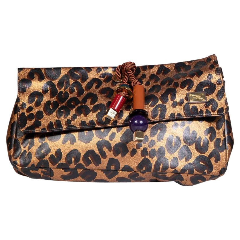Louis Vuitton Brown Leather Leopard Nocturne Bag