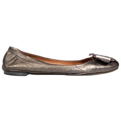 Chloé Ballet Flats A.C.C. en cuir métallisé Taille IT 39