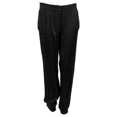 Zimmermann Black Tapered High Rise Trousers Size S