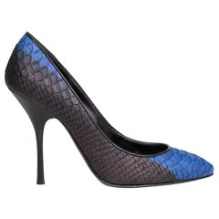 Giuseppe Zanotti Leather Python Lucrezia 70 Pumps Size IT 37
