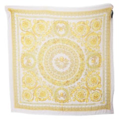 Versace Floral Patterned Square Scarf