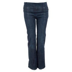 Fendi Blue Denim Double Waistband Jeans Size M