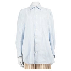 Bottega Veneta Blue Striped Shirt Size S