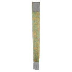 Dolce & Gabbana Green Silk Tassel Scarf