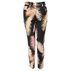Emilio Pucci Skinny Jeans mit Federdruck Größe L
