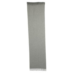 Loro Piana Écharpe frangée en cachemire Baby gris