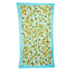 Dolce & Gabbana Floral Print Fringed Scarf