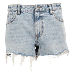 Alexander Wang Blaue Denim-Mini Shorts aus Denim Größe S