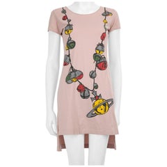 Vivienne Westwood Pink Logo Bells T-Shirt Dress Size M