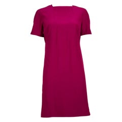 Stella McCartney Vestido hasta la rodilla fucsia Talla S