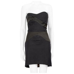 Dolce & Gabbana Black Strapless Mini Dress Size M