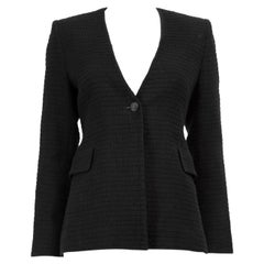 Maje Black Single Breasted Buttoned Blazer Size M