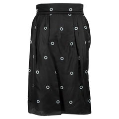Louis Vuitton 2000‚'s Black Polka Dot Skirt Size L