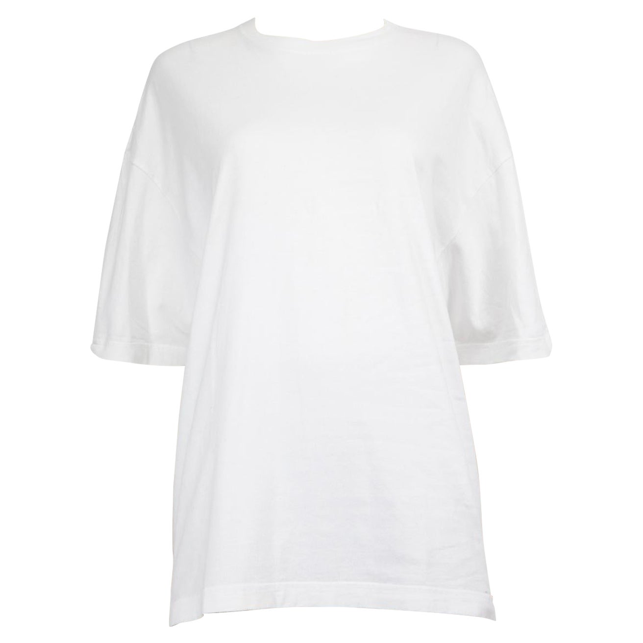 Top ricamato con logo Balenciaga White taglia S.