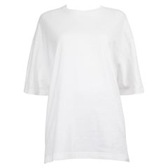 Balenciaga Top Bordado Logo Blanco Talla S