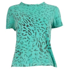 T-shirt Golden Goose vert imprimé léopard Taille XS