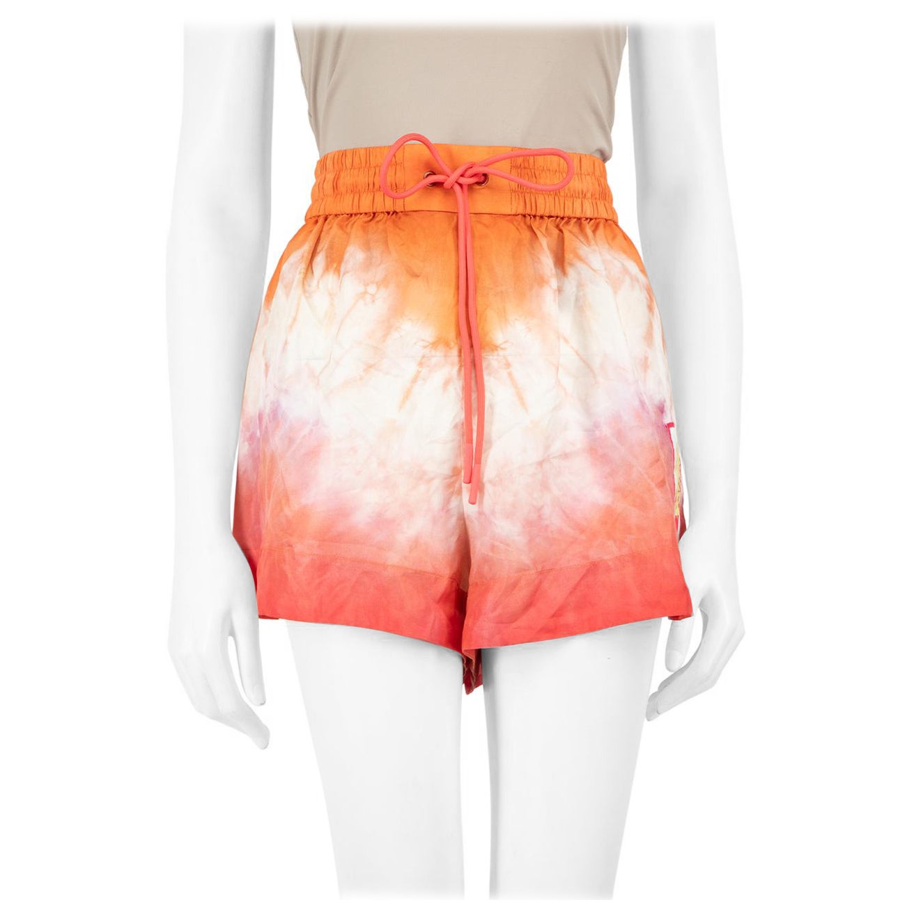Zimmermann Tie-Dye Silk Shorts Size L For Sale