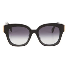 Fendi SS24 Black Fendi First Square Sunglasses