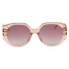 Fendi SS24 Pink Fendigraphy Logo Detail Sunglasses