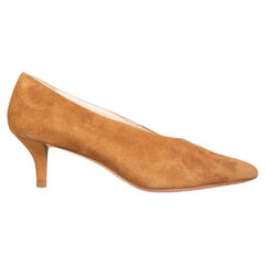 Loeffler Randall Brown Suede High Collar Pumps Size US 10