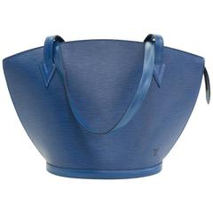 Vintage Louis Vuitton Saint Jacques GM Blue Epi Leather Shoulder Bag