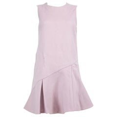 Dior Purple Wool Skater Mini Dress Size M