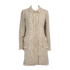 Paule Ka Wool Tweed Long Coat Size XL