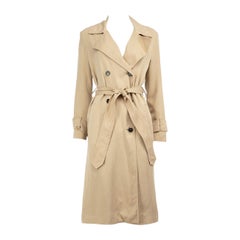 Trench-coat beige ba&sh à ceinture boutonnée, taille XS