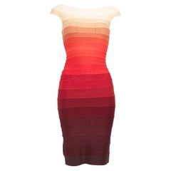 Herve Leger Ombré Bridget Bandage Dress Size S
