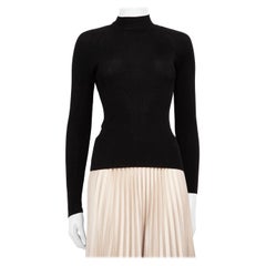 Petar Petrov Black Open Back Long Sleeve Top Size XS