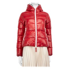 Duvetica Red Full Zip Down Puffer Coat Size XS