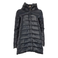 Herno Marineblauer Daunen gefüllter Puffermantel Größe XS