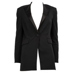 All Saints Blazer Negro Con Cuello De Raso Talla XS