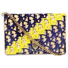 Dior 2016 Velvet Monogram Diorama Crossbody Bag