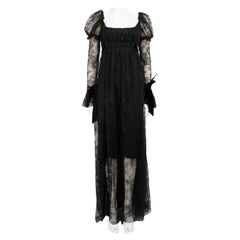 Philosophy di Lorenzo Serafini Black Lace Gown Size L