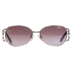 Tiffany & Co Silver Round Gradient Sunglasses