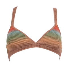 Dior Wool Striped J''adior Bralette Top Size M