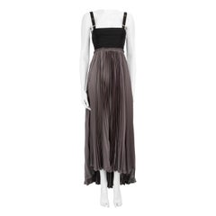 Pinko Black & Grey Pleated Dress Size S