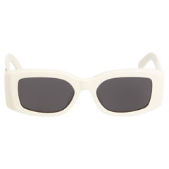 Céline SS24 White Triomphe Rectangle Sunglasses