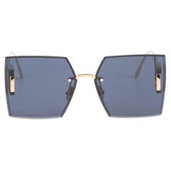 Dior SS24 Blue Square 30Montaigne Mirror Sunglasses