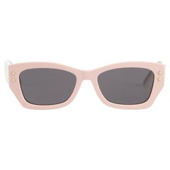 Dior SS24 Pink DiorPacific S2U Rectangle Sunglasses