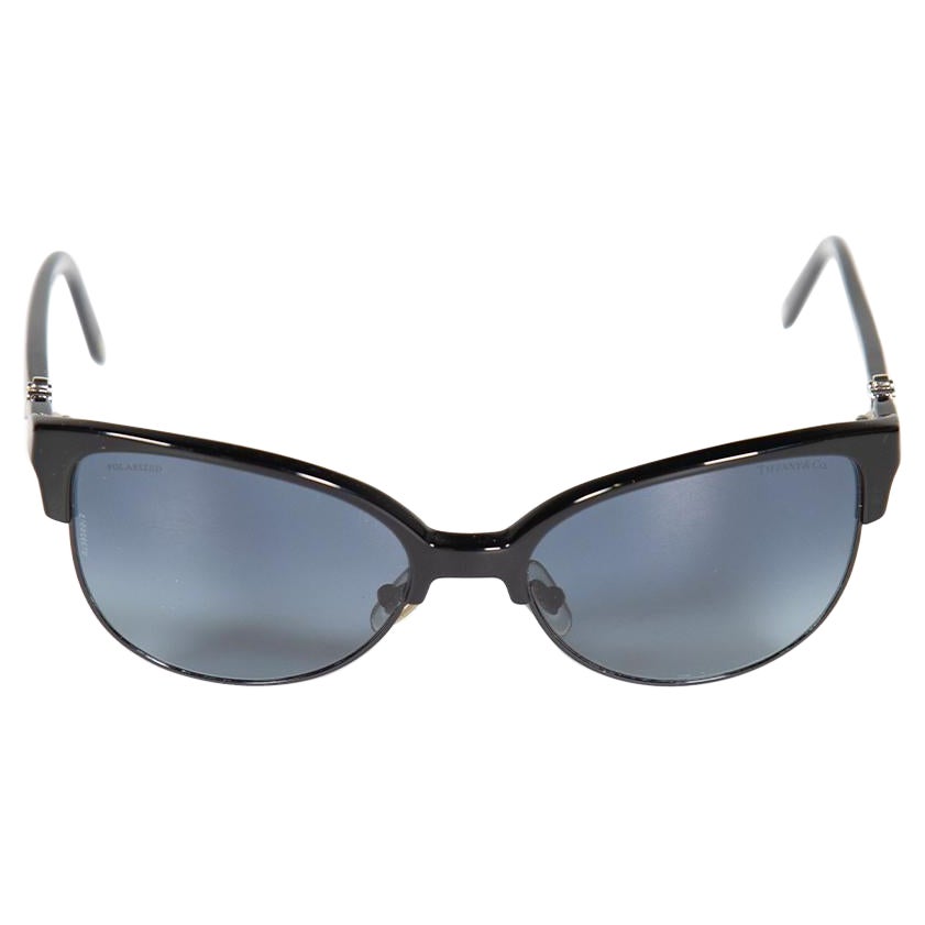 Tiffany & Co Black Gradient Cat Eye Sunglasses For Sale