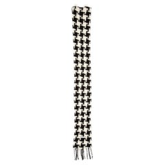 Acne Studios Black & White Wool Houndstooth Scarf
