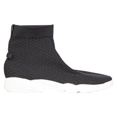 Dior Black Fusion Technical Knit Trainers Size IT 39
