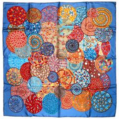 Reves d''Escargot Seidenschal 90 cm