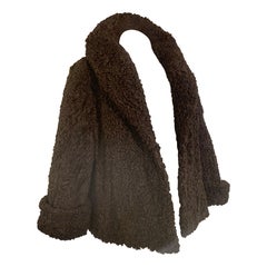 Early 1960s George Carmel Rich Chocolate Brown Persian Lamb Jacket