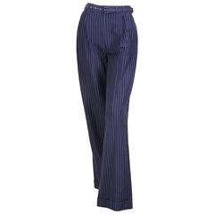 Jean Paul Gaultier Pinstriped Trousers circa 1980s 12