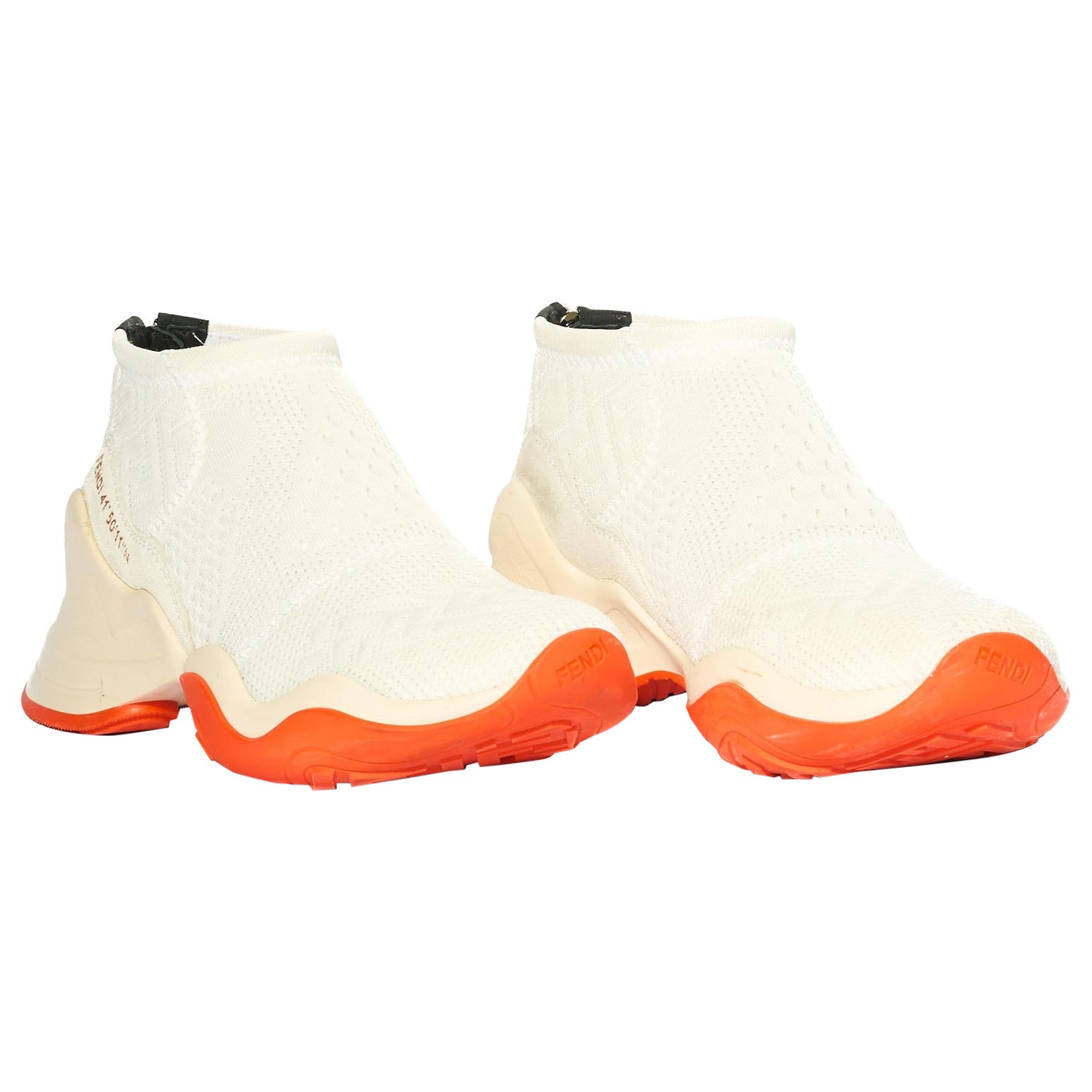 Baskets FFluid Mid White Fendi