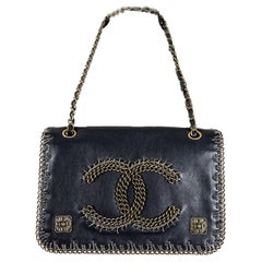 Chanel Extremely Rare Chain Trim Paris / Byzance Flap Bag