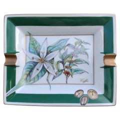 Hermès Cigar Ashtray Change Tray Coffea Coffee Café Print in Porcelain